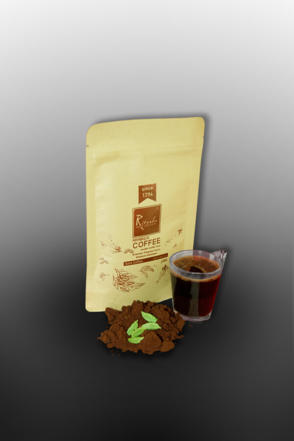 Turkish Dark Coffee with Cardamom made from freshly roasted Arabica beans by Ritonka