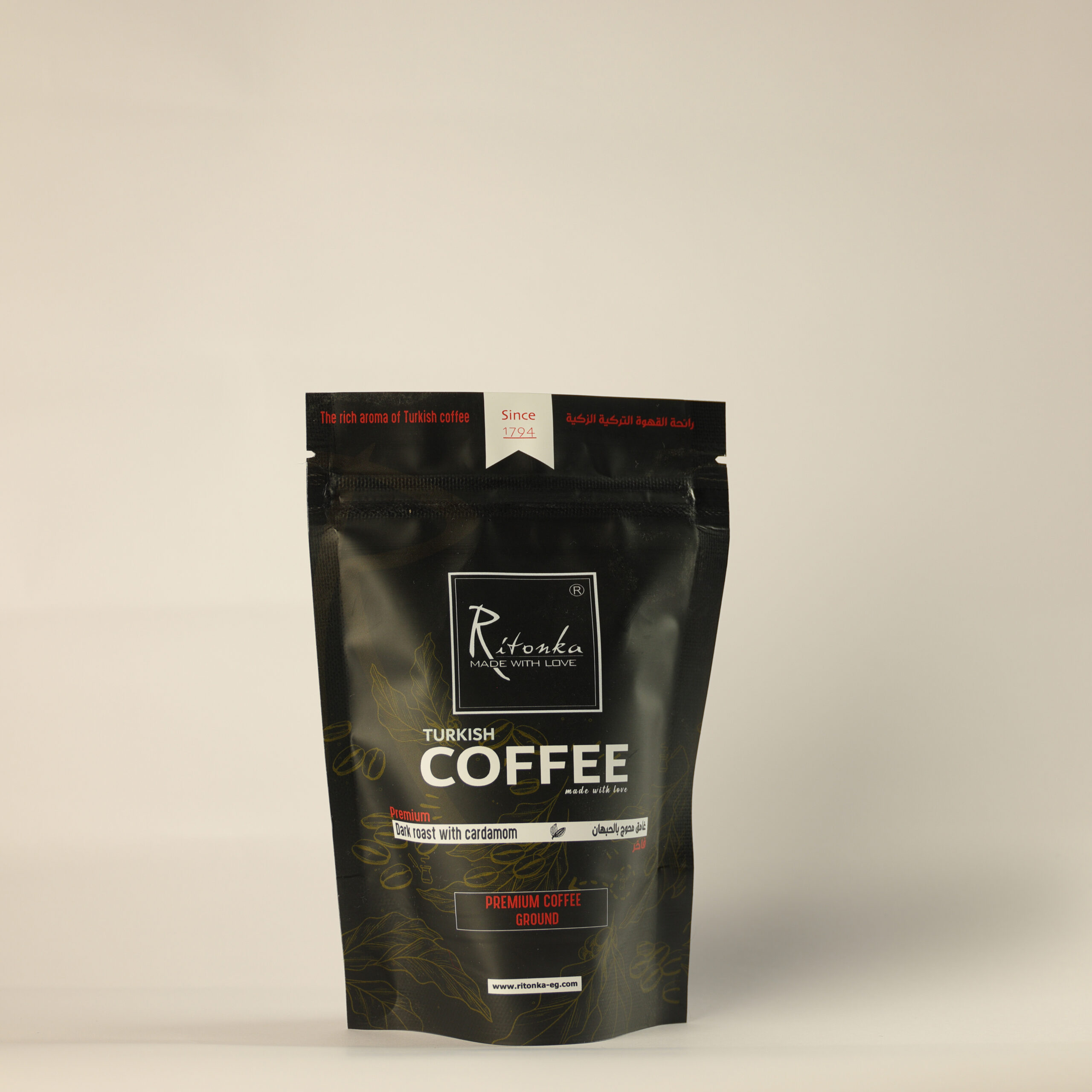 Turkish Dark Coffee with Cardamom made from premium beans by Ritonka