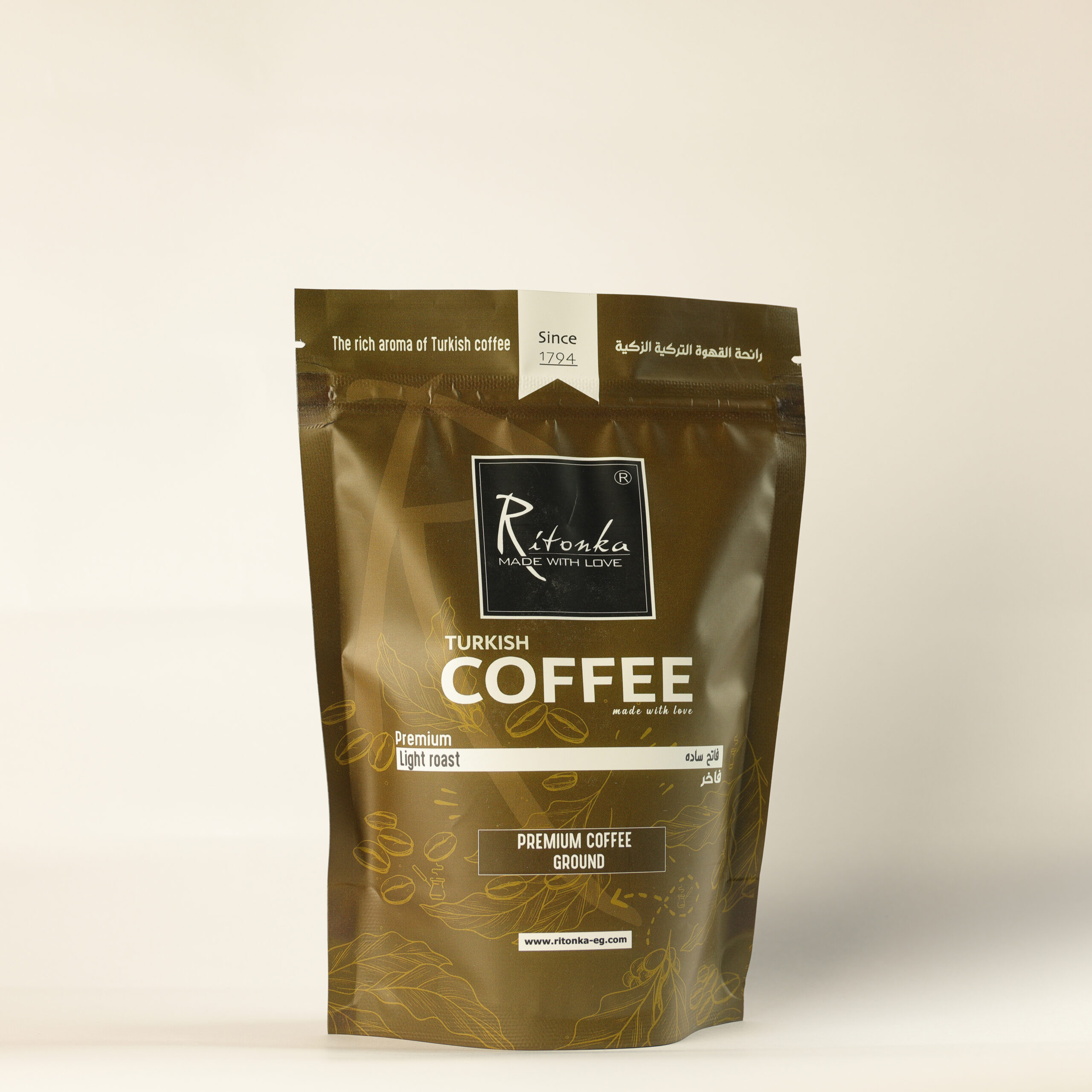 Turkish Dark Coffee made from freshly roasted premium beans by Ritonka